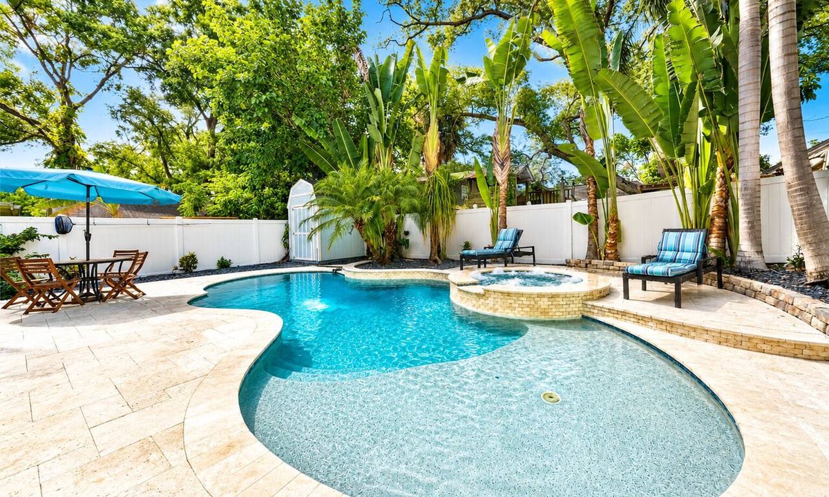 Old Seminole Heights House | Minutes to Tampa Fun | Private Pool & Spa Getaway