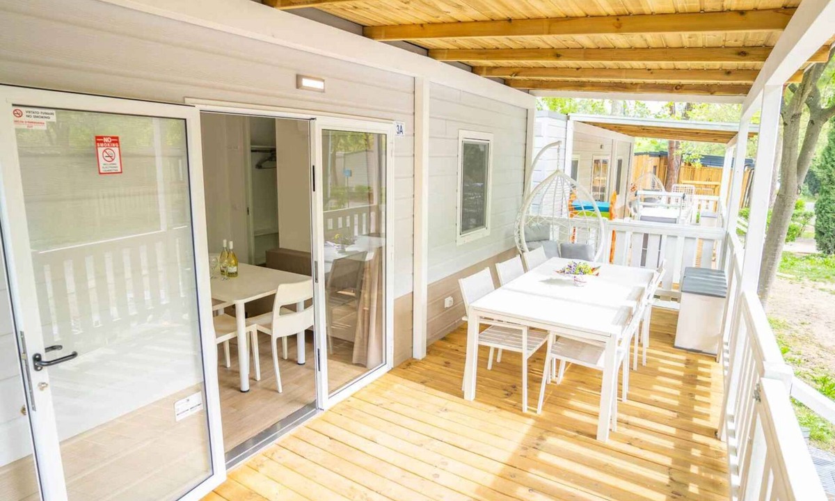 Duna Verde House | Mobile home with air conditioning, terrace and pool