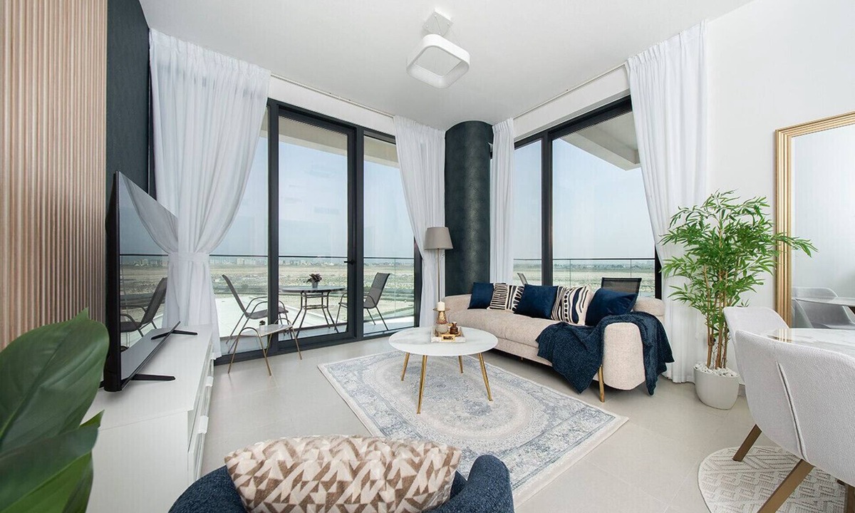 Al Hamriya Apartment | Modern 1BR In Blue Bay Walk Ajmal Makan