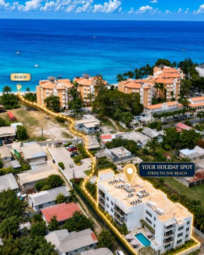 Little Battaleys Apartment | Modern 2BR Beachside Haven Ground Floor and Pool