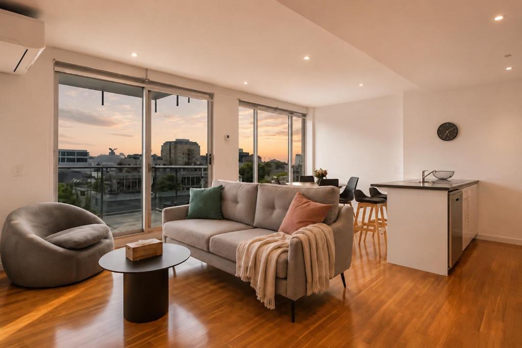 Port Melbourne Apartment | Modern 2BR with Sparkling Bay Views & Free Parking