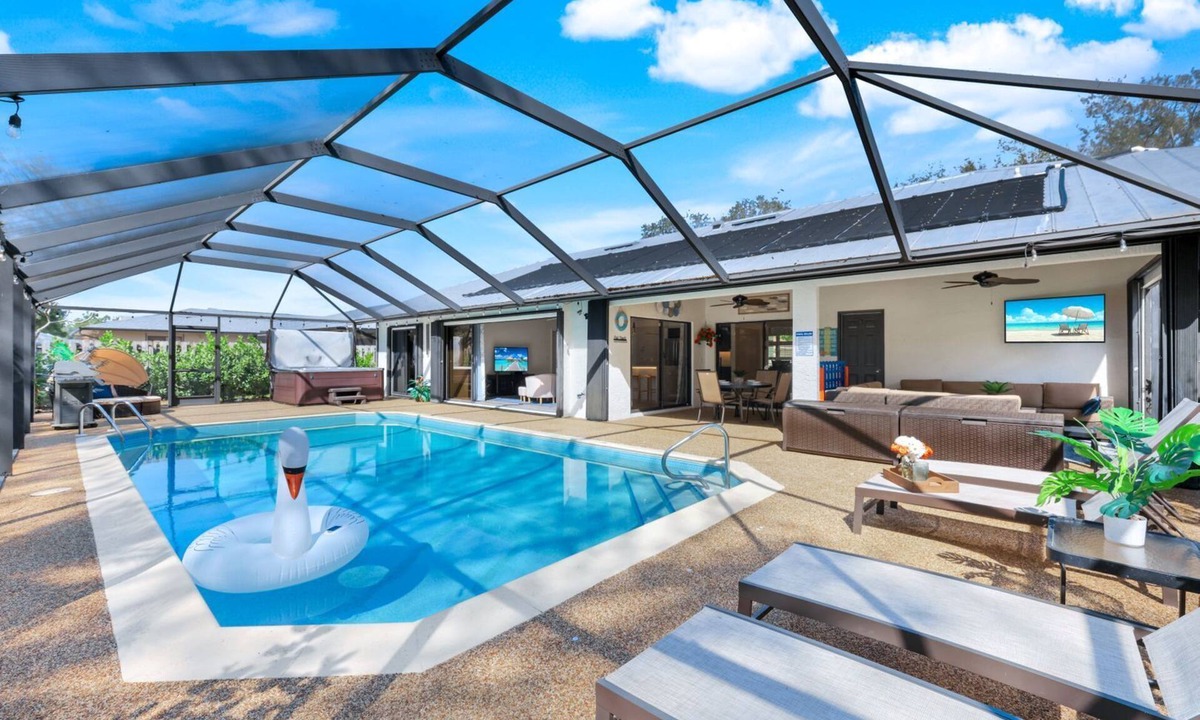 Willoughby Acres House | Modern 3BR Naples retreat with private pool & hot tub, near beaches. Bonus: Miami World Cup matches just a scenic drive away.
