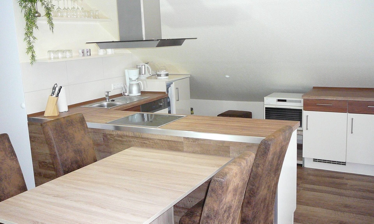Siekholz Apartment | Modern apartment with air conditioning, porch, garden, sunbathing area, gazebo, pond