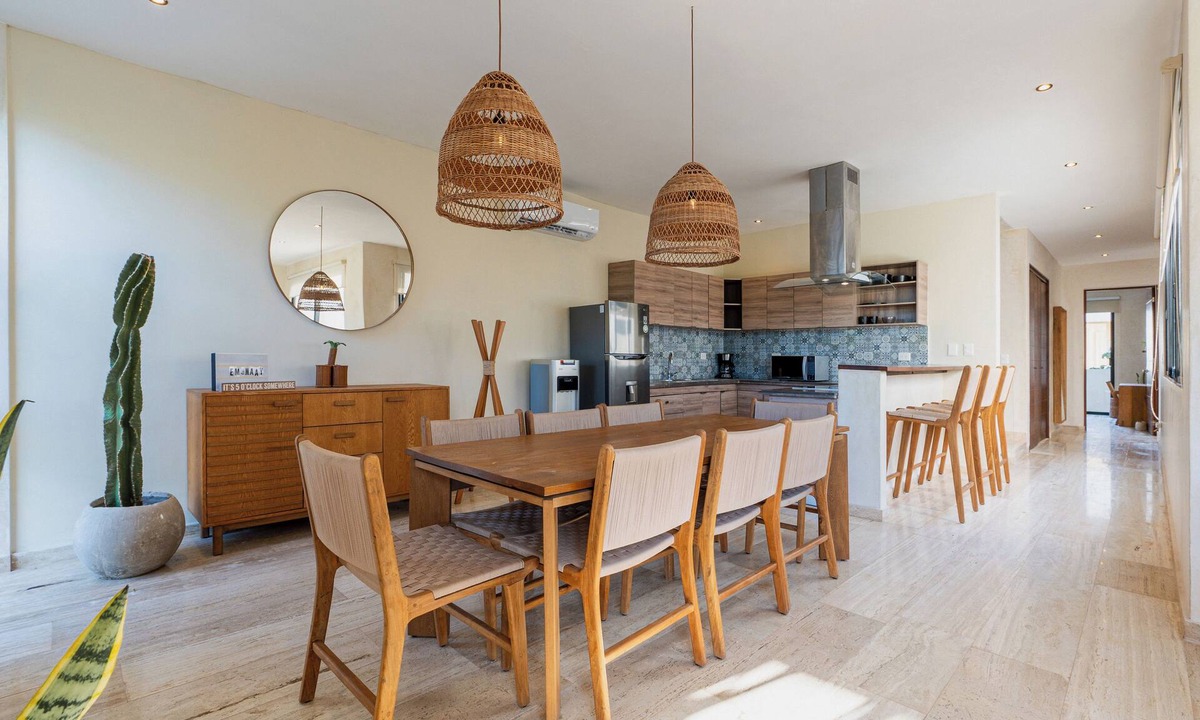 Zama Condo | Modern Boho Condo located 8 min from the Beach & 10 mins from the Tulum Strip