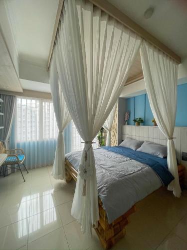Jakarta Apartment | Modern Island Vibe Studio - High Floor - Mall Access