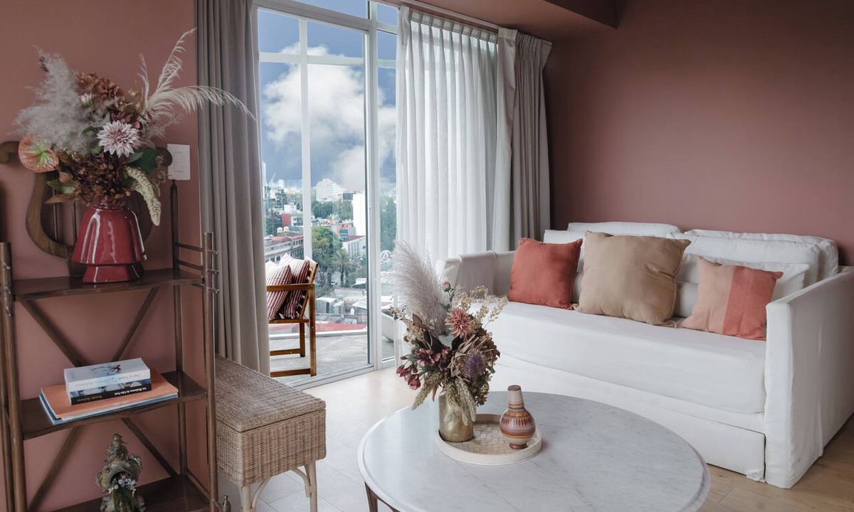 Roma Norte Apartment | Modern Loft with private balcony, fast wifi and AC in Roma Norte.