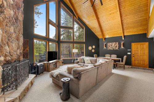 Kachina Village House | Modern Mountain Chalet with Wall-of-Windows Forest Views.