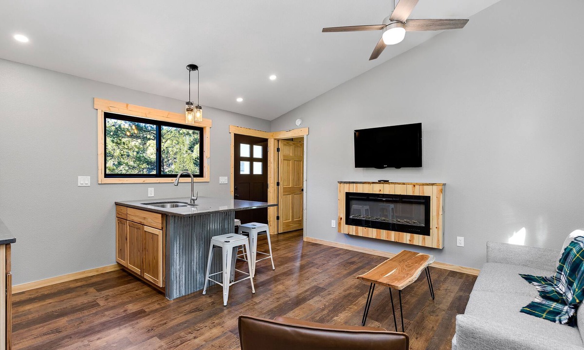 Hill City Cabin | Modern rustic design with upscale finishes and 2 bedrooms.