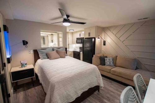 Englewood Apartment | Modern Studio Basement with Private Entrance