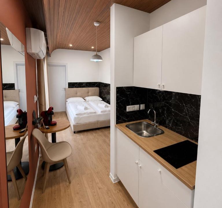 Limassol Apartment | Modern StudioNr3 Kitchen bathroom Terrace