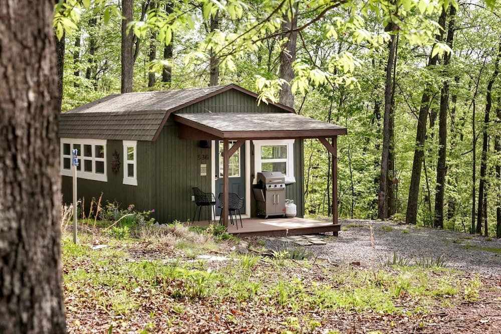 Great Cacapon Cabin | Modern Tiny Cabin with Game Room & Fire Pit in West Virginia