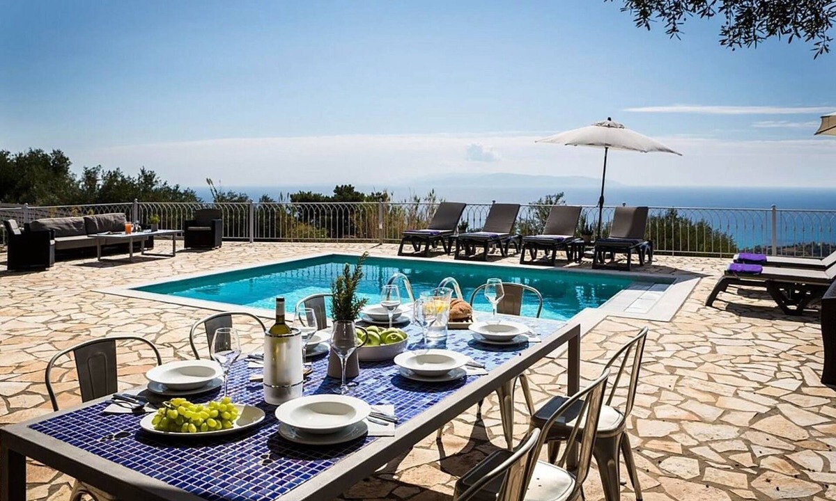 Leivathos Villa | Modern Villa, A/C, Private Pool, Large Terraces & Balcony, Panoramic Sea Views - Nr Trapezaki Beach!