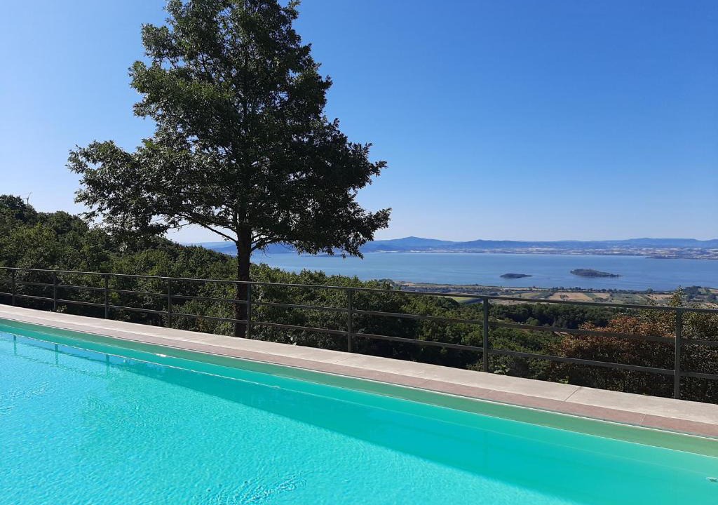 Lisciano Niccone Villa | Moderne Villa mit atemberaubendem Seeblick
