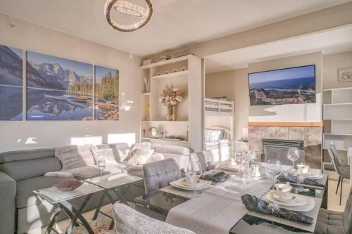 Canmore Apartment | Mountain Escape sleeps 10 Guests in this 3BD 2BT Top Floor Condo with Mountain View