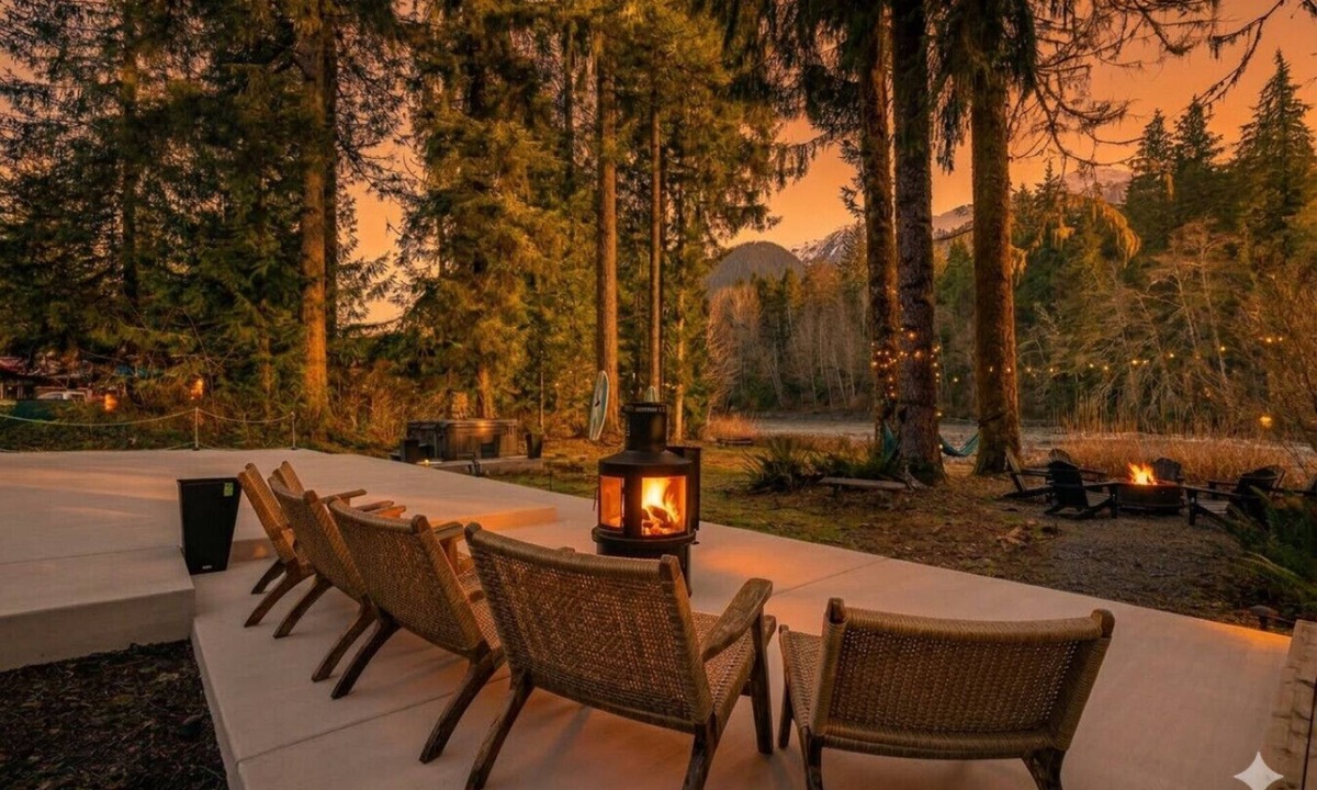 Verlot Cabin | Mountain + Riverfront cabin w/hot tub + sauna 2B1Ba