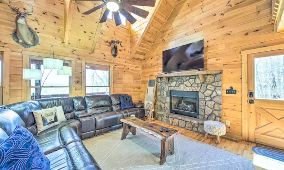 Mineral Bluff Cabin | Mountain views, hot tub, pet friendly