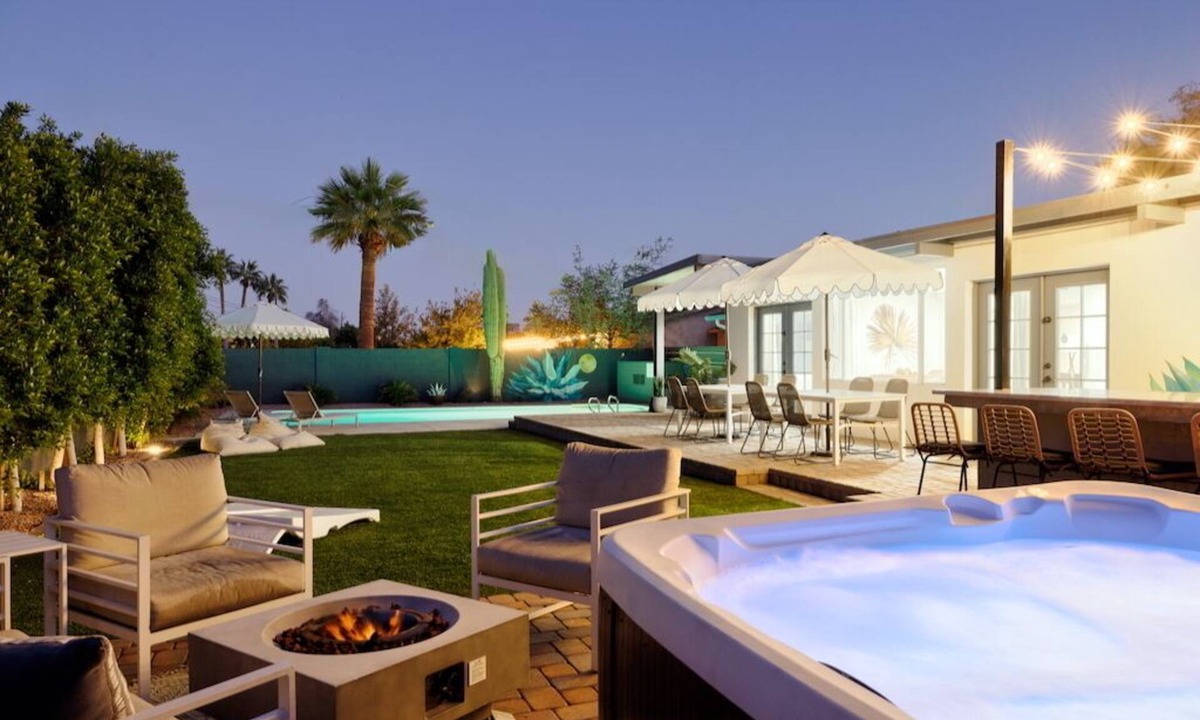 Paradise Valley Village House | Mountain Views! Outdoor kitchen, heated pool, hot tub, shuffleboard, hike nearby