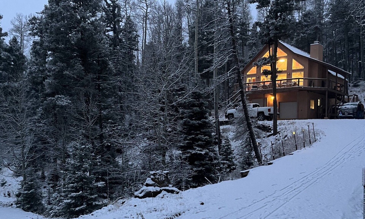 Angel Fire Ski Chalet | Mountainside Chalet with views! Private 2 acres. 4beds, 3 baths 2 master suites.