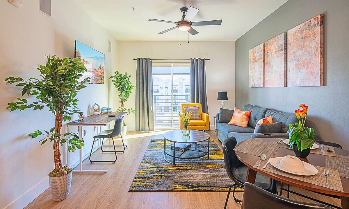 Desert View Village Condo | Near Mayo-Rooftop Deck-Heated Pool-Hot Tub-Parking