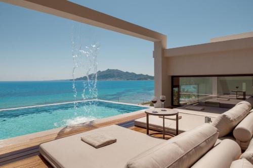Akrotiri Villa | Nerea Deluxe SeaFront Villa, Iconic Infinity Pool, By ThinkVilla
