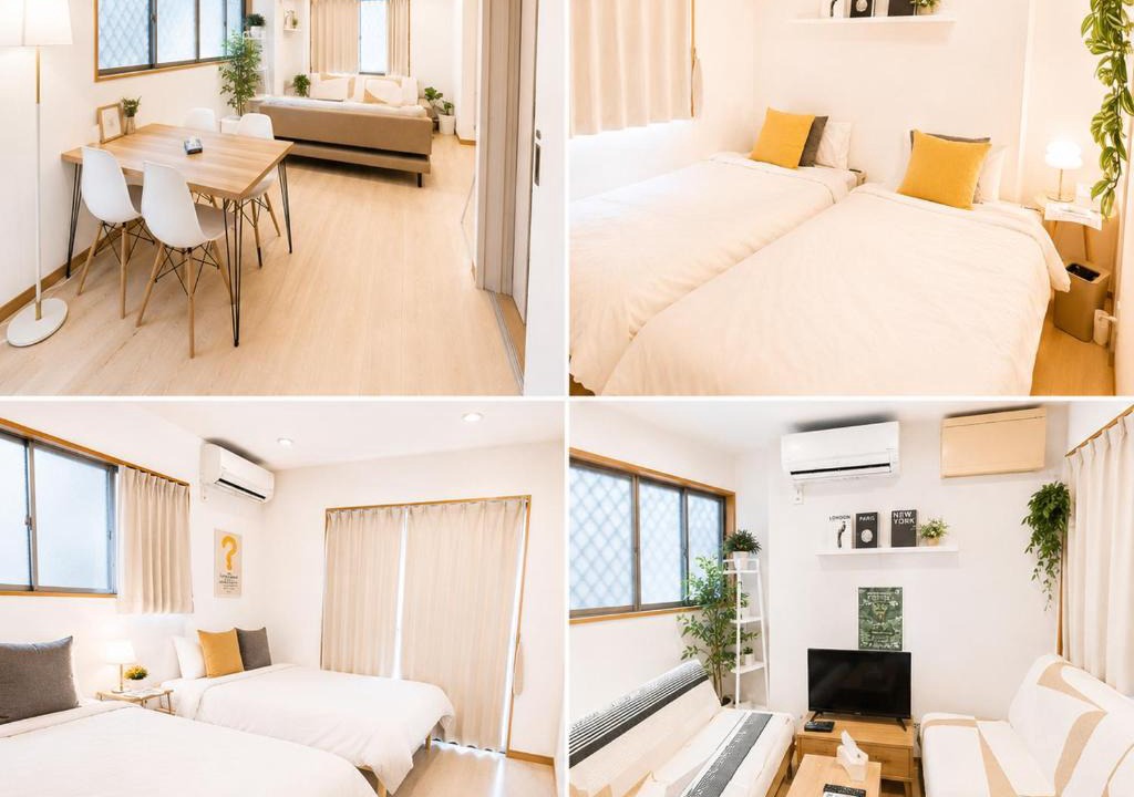 Shinagawa Villa | New!편의점1분#신주쿠20분#시부야20분#30평#최대8명#침실2개#하네다공항직통60분#러블리아파트#고급매트리스#2층주택