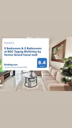 Pinagsama Apartment | New 2 Bed RM & 2 Bath RM BGC Taguig McKinley connect Venice mall