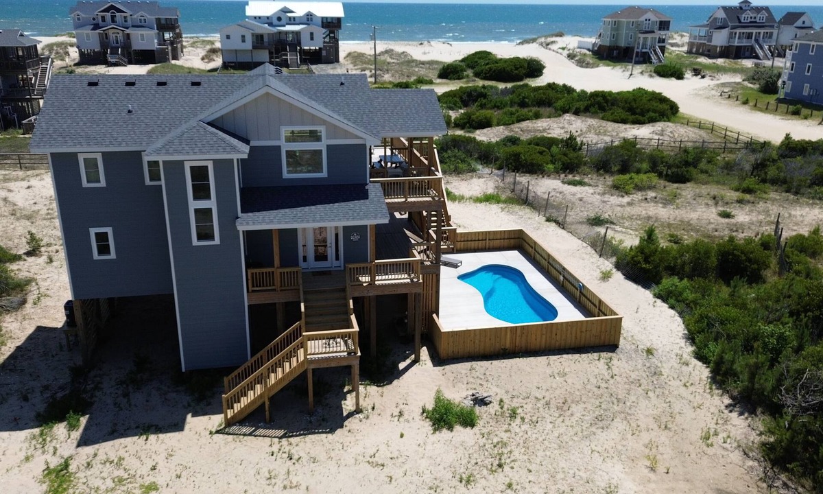 Carova Beach House | New 4BR Home | Private Pool | Ocean Views | Pets Welcome | 4x4 Beach
