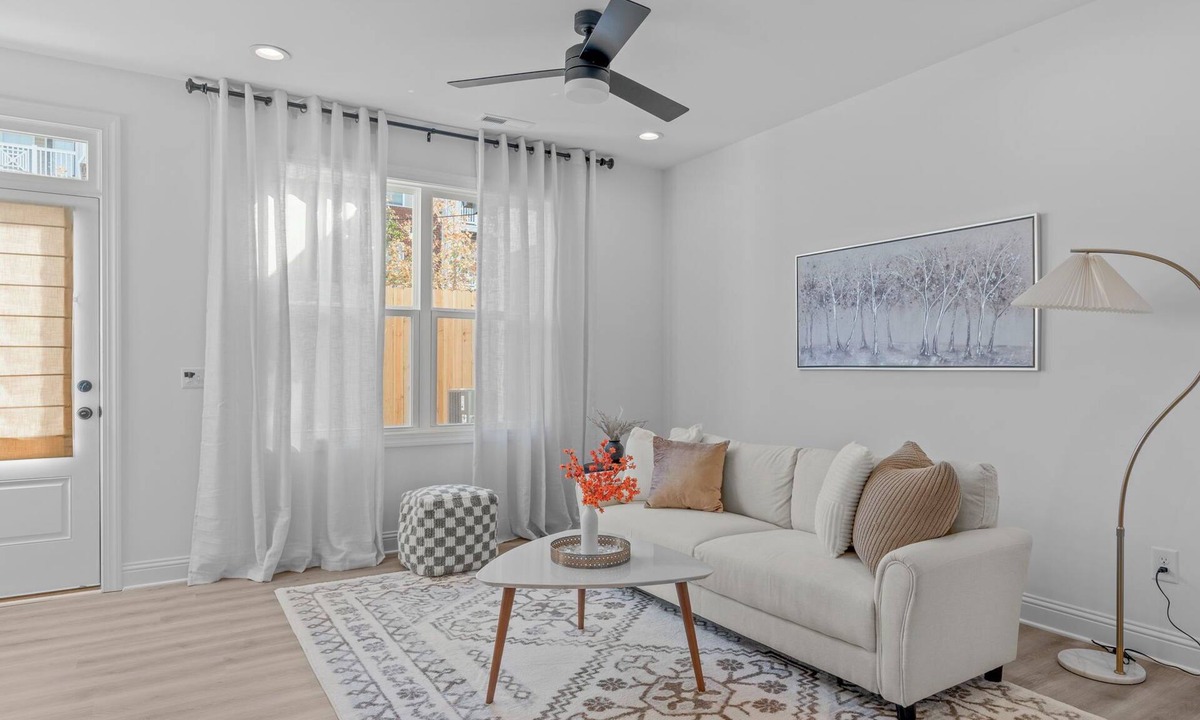 Northeast Raleigh House | New Built Dreamy Designer's Retreat, Fire Pit, Office Desks