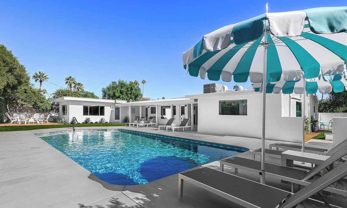 Deep Well Ranch House | NEW Kitchen, Bathrooms, Furniture, Floors & Grill In Midcentury Modern Pool Home
