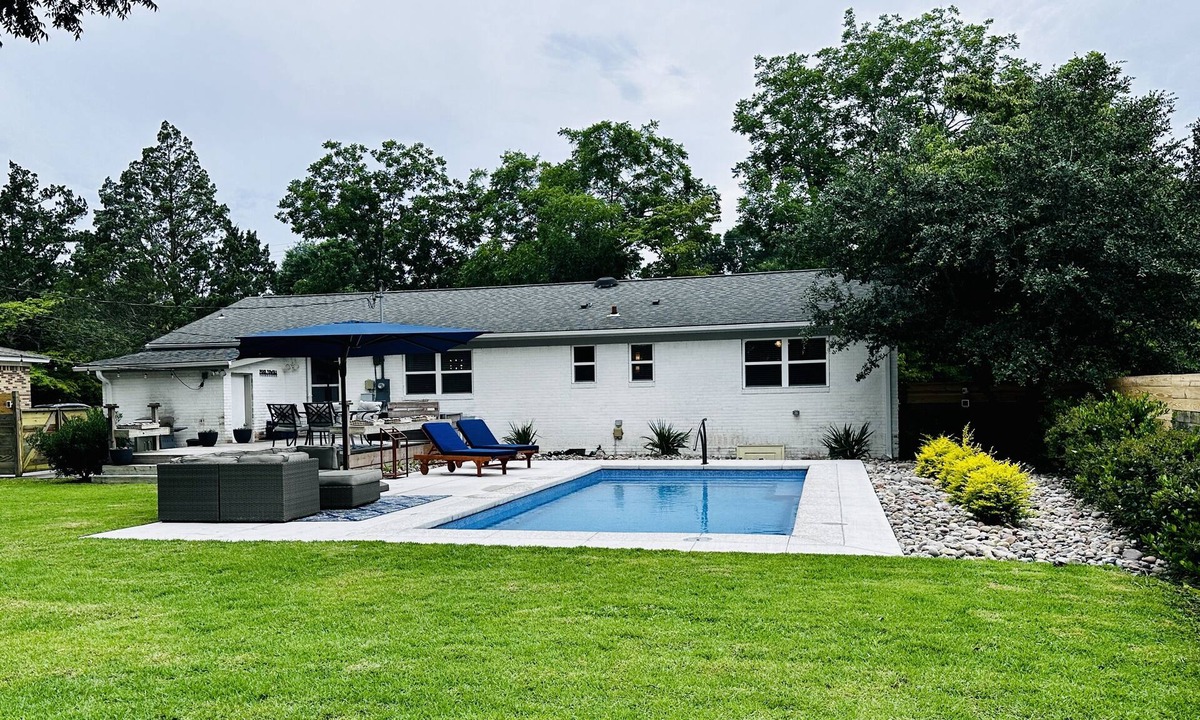 Wilmington House | Newly renovated home with private heated saltwater pool, close to beach and UNCW