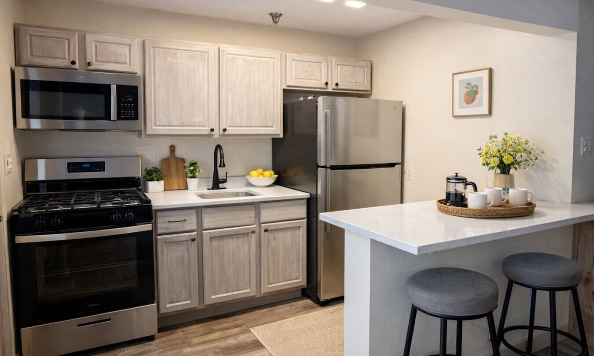 Nisswa Apartment | Nisswa Hotel & Suites – Round Lake King Patio Suite with Full Kitchen