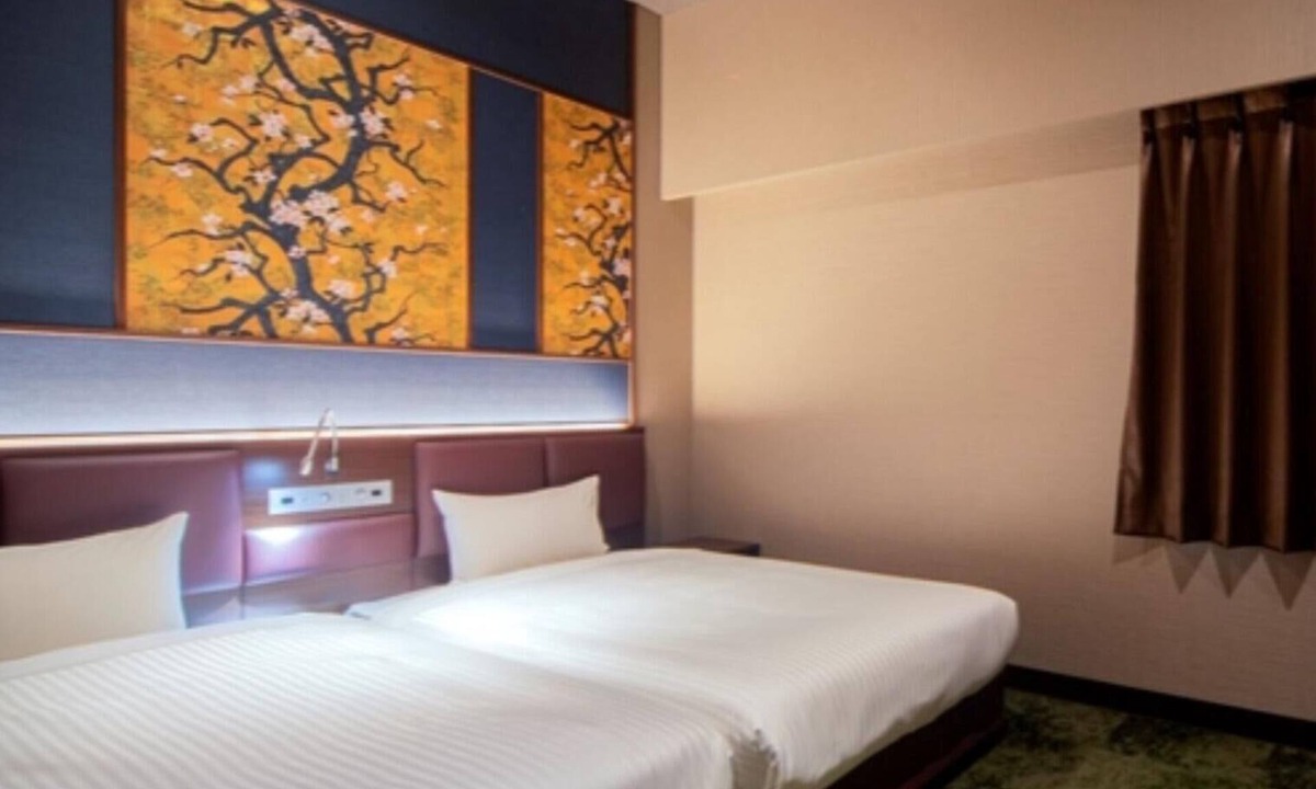 Hakataekihigashi Hotel | Nonsmoking Deluxe twin bed room on the first fl/Fukuoka Fukuoka