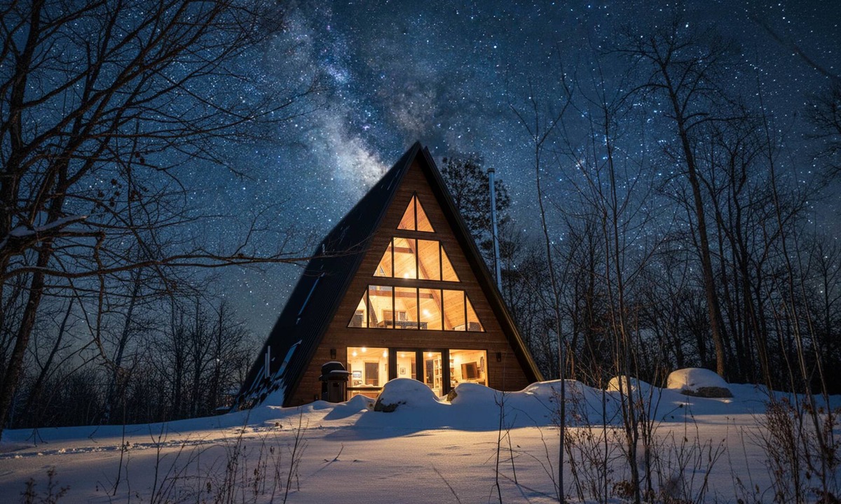 Rice Township House | Northwoods A-Frame Cabin Near Itasca State Park
