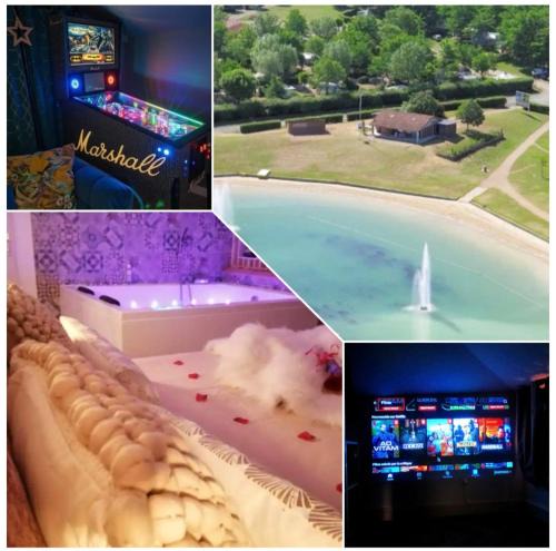 Pont-de-Veyle Apartment | Nuit Romantique, Spa, Champagne, Cinéma, Flipper - Escapade Veyloise