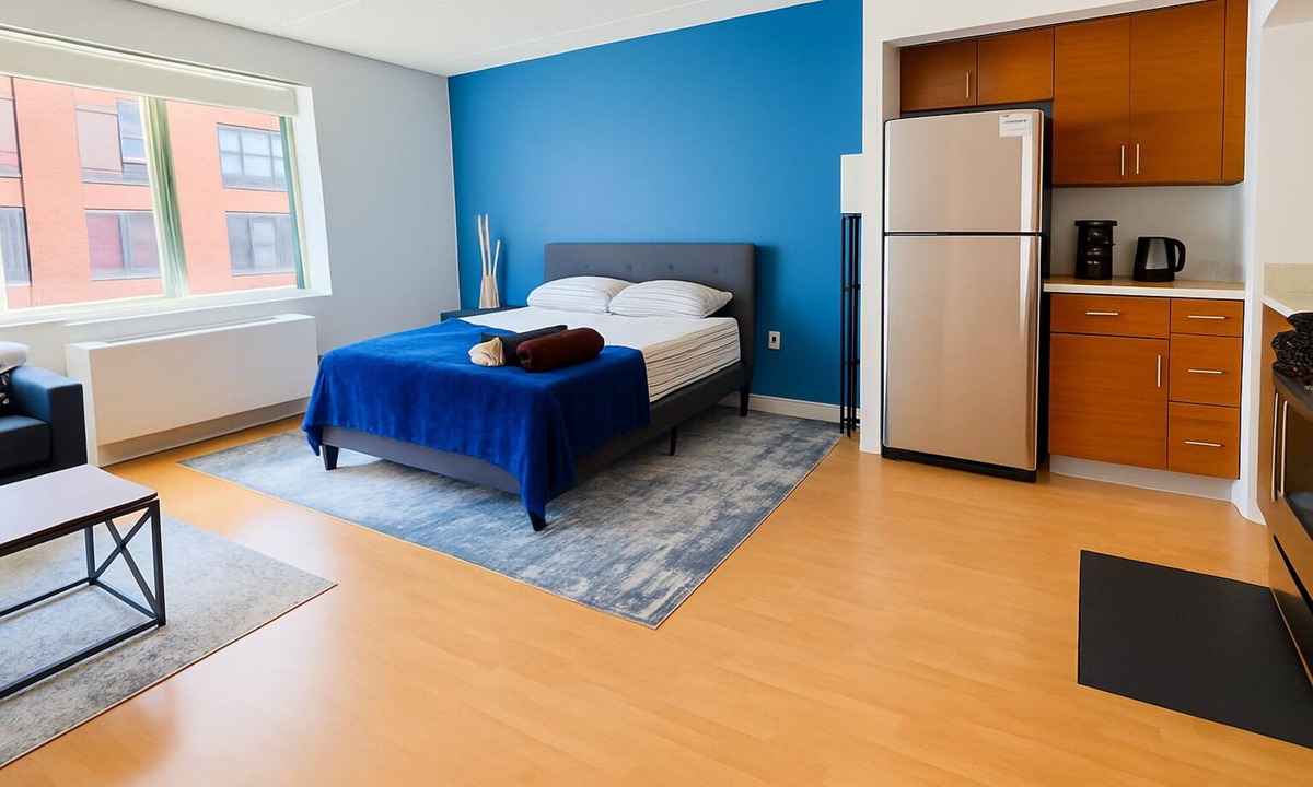 Midtown West Apartment | NYC Studio with Private Bathroom & Kitchenette 45 street Time Square