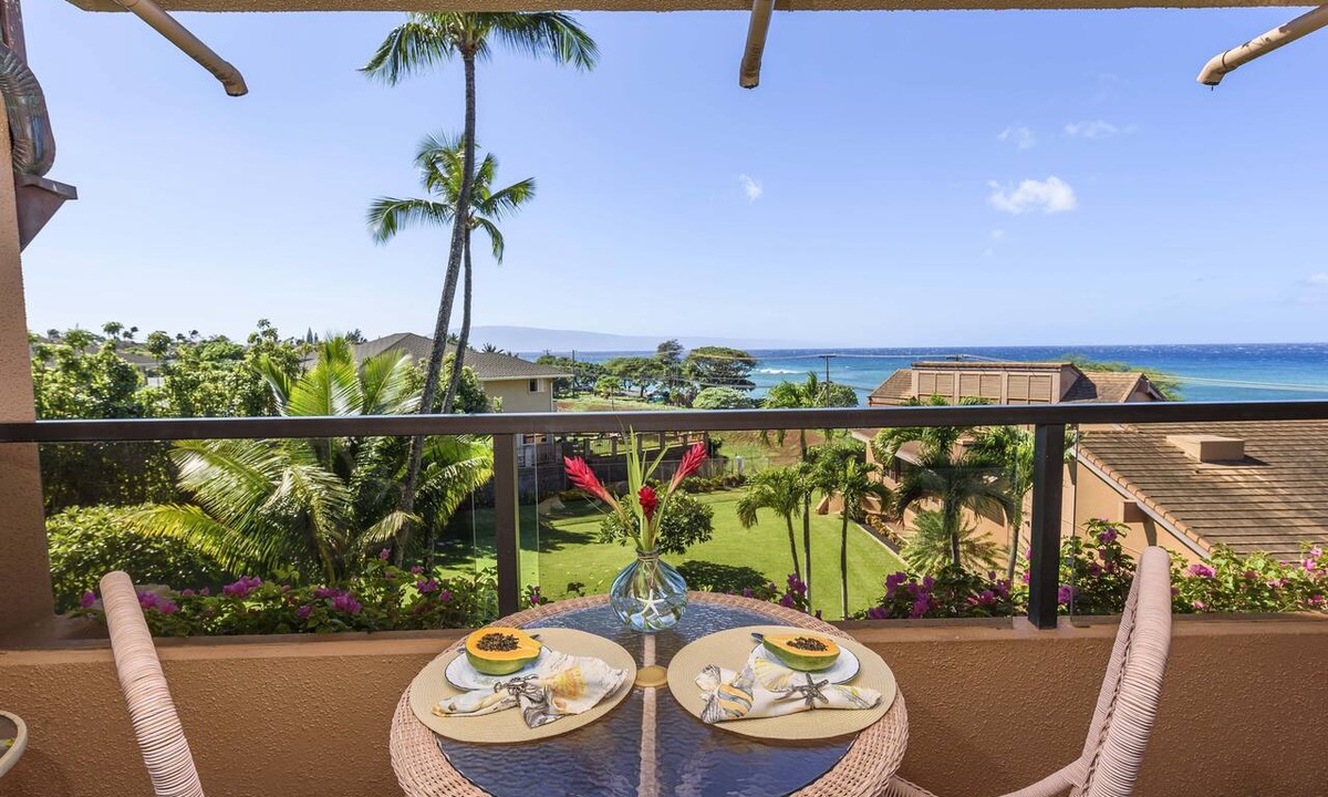 Kahana Condo | OCEAN VIEW 1 Bedroom condo - Steps to the beach! Kahana Villa F406