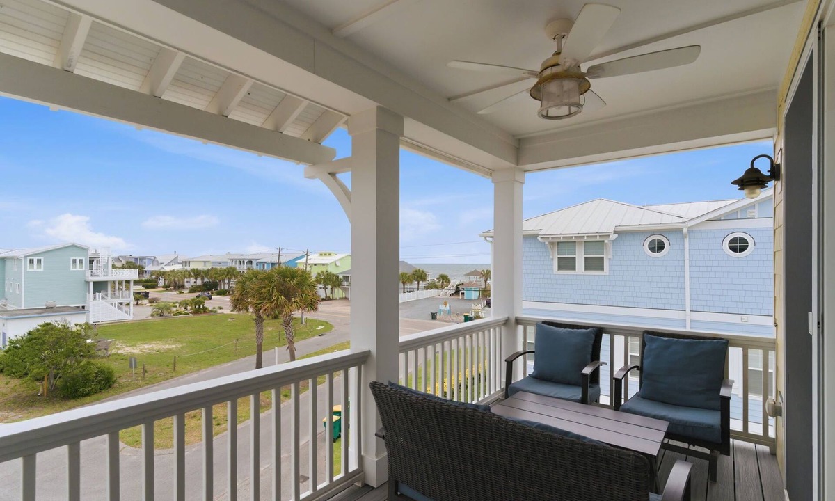 North Carolina Coast House | Ocean View Kure Beach Rental | Elevator + Pool Access + Walk to Beach