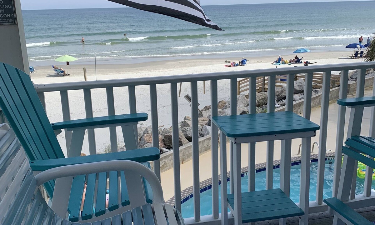 North Myrtle Beach Condo | Ocean View Villas - Cherry Grove-OCEANFRONT End Unit-AMAZING view of the pointe!