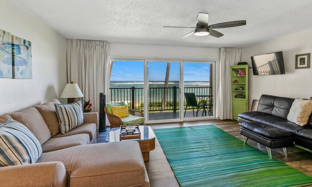 Kapaa Condo | OCEANFRONT! at the Pono Kai Resort in Kauai AMAZING Views AC 2BR/2BA - Kapaa