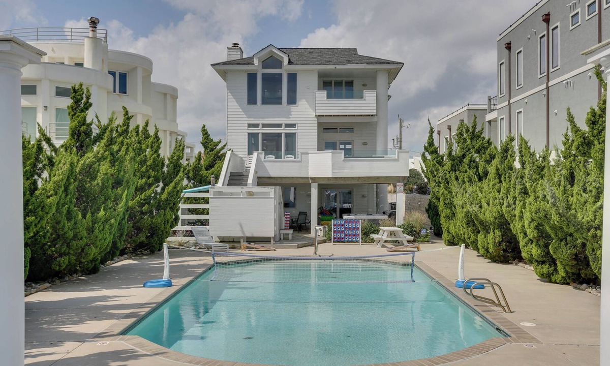 Croatan Beach House | Oceanfront Beach House with Pool, Hot Tub and Dune Deck Virginia Beach