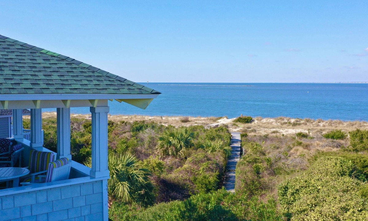Bald Head Island House | Oceanfront BHI Home | Dog Friendly, Sunset & Old Baldy Views, BHI Club w/Golf + Shoals Club