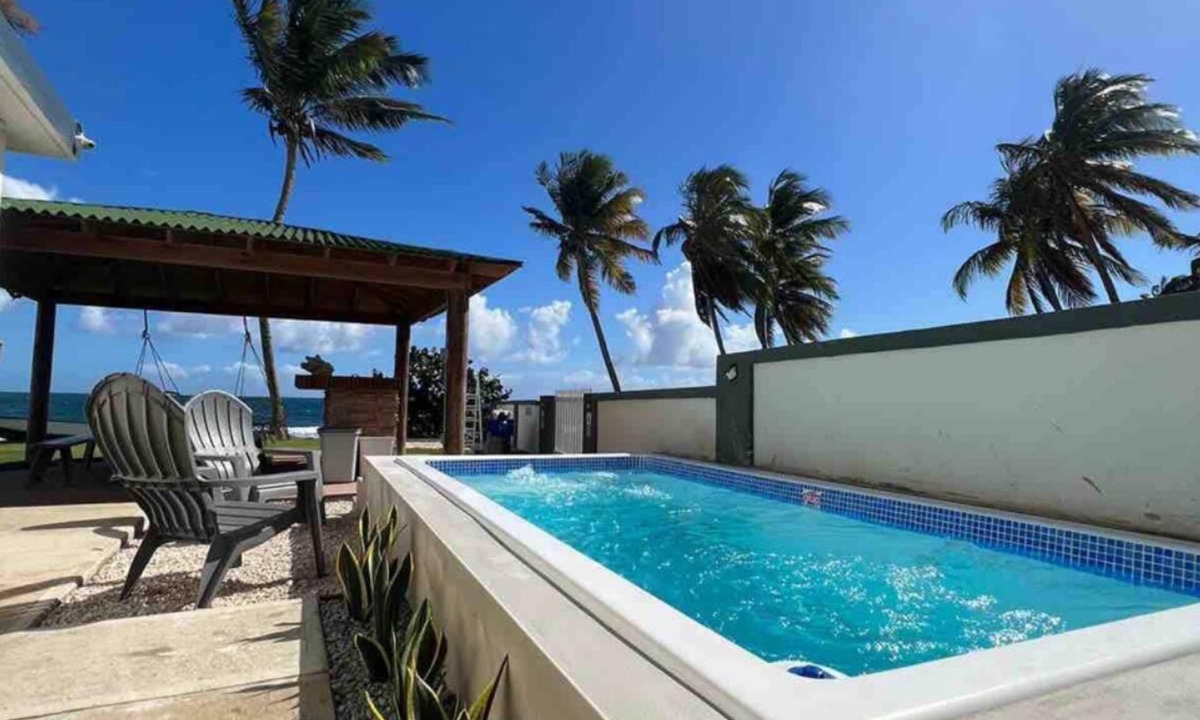 Guardarraya Apartment | Oceanfront Boho-Rustic Apartment Suite with pool, unique and amazing sunrises.