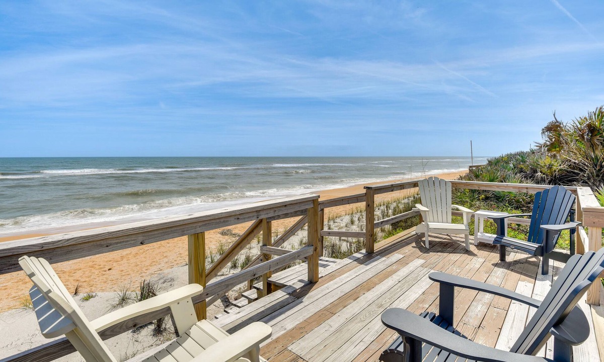Beverly Beach House | Oceanfront Flagler Beach Home w/Decks & Gas Grill