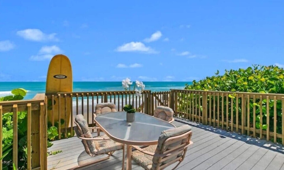Melbourne Beach House | Oceanfront home with heated pool facing the beach