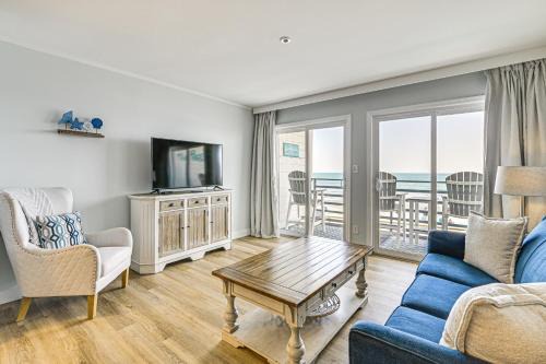 Garden City House | Oceanfront South Carolina Retreat - Pool & Balcony