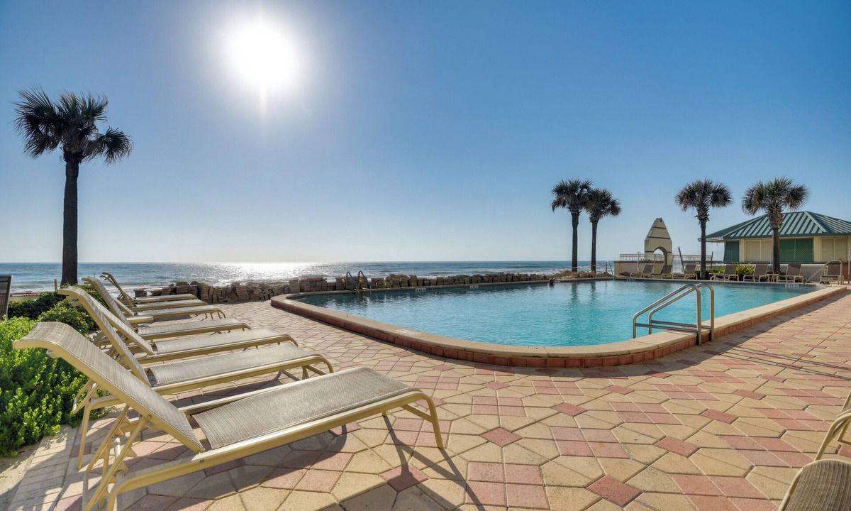 Ortona Park Apartment | Oceanfront Studio w/Resort Perks in Daytona Beach