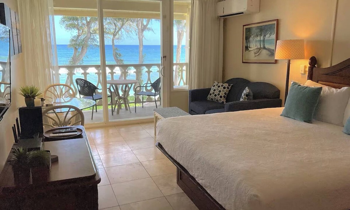 Wailua Apartment | Oceanfront Studio at Islander on the Beach #325