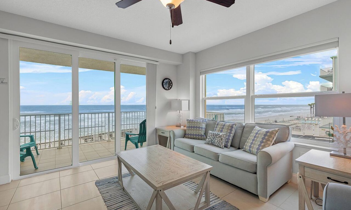 Ocean View Halifax Estates Condo | 🌊Oceanfront 4BR-Breathtaking Ocean Views-Great Amenities-Daytona Aruba 206-🌊