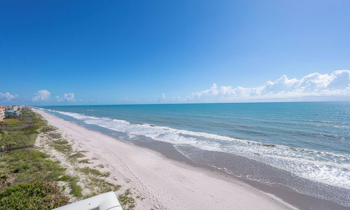 Indian Harbour Beach Condo | Oceanfront 2BR Condo 6th Floor Balcony with Beautiful Ocean Views, 608