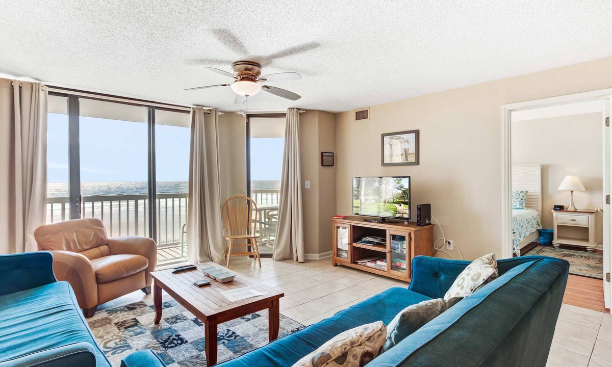 Folly Beach House | Oceanfront villa steps from the beach w/private balcony & shared pool